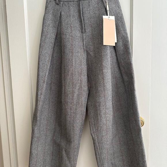 NEW Hayes Herringbone Tweed Wide Leg Pants - Picture 6 of 6